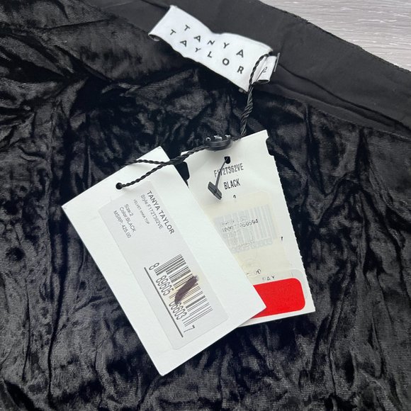 NWT Tanya Taylor Velvet One-Shoulder Anka Top Size 2 - Picture 7 of 11